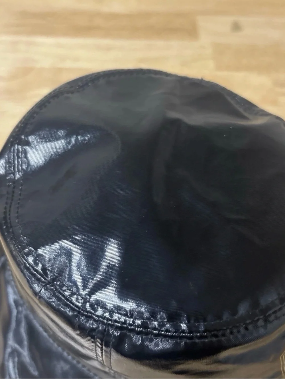 Gucci Black Logo-Print Bucket Hat Sz M